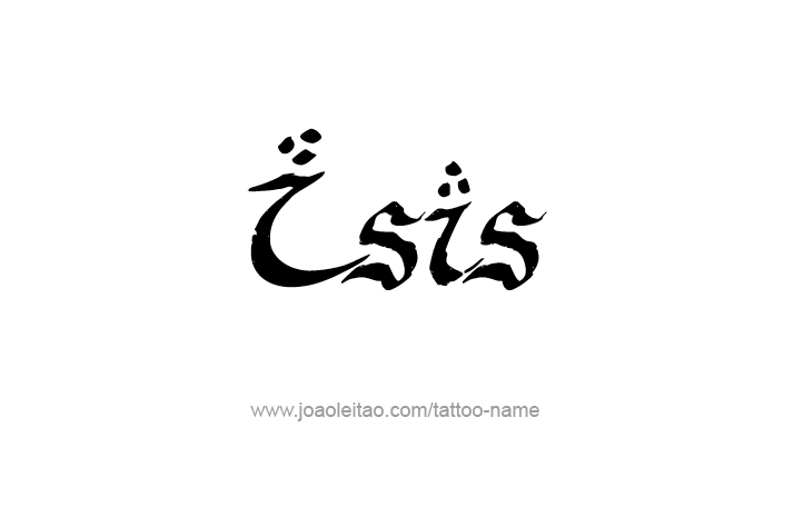 Tattoo Design Name Isis   