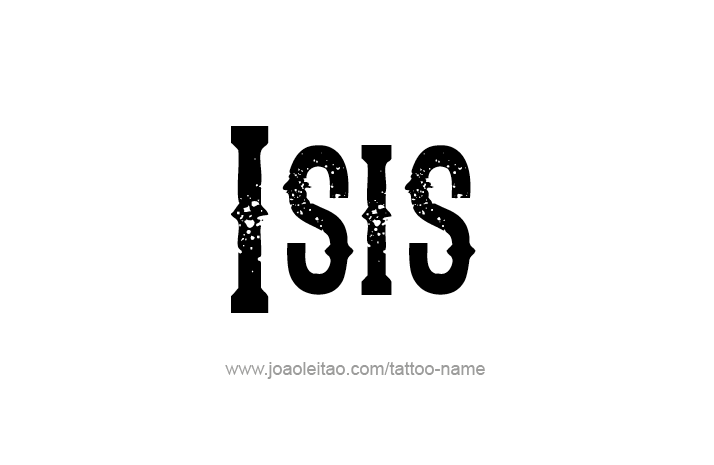 Tattoo Design Name Isis   