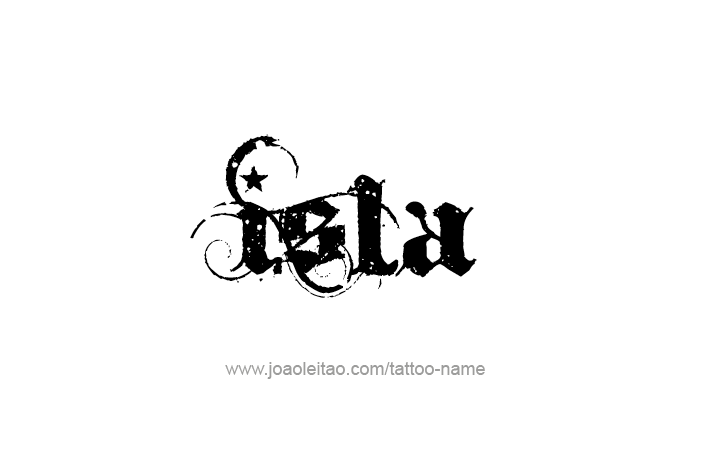 Tattoo Design Name Isla   