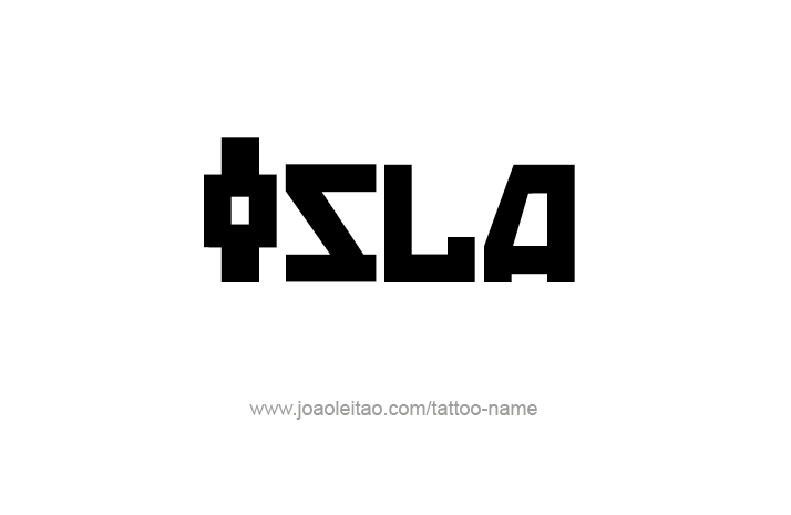 Tattoo Design Name Isla   