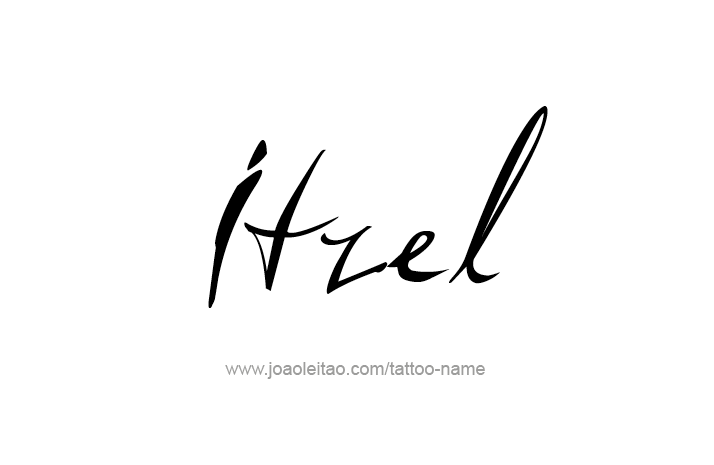 Tattoo Design Name Itzel   