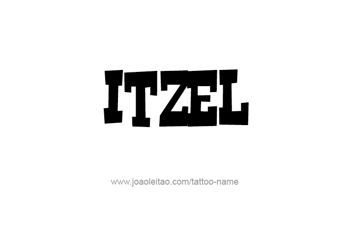 Tattoo Design Name Itzel   