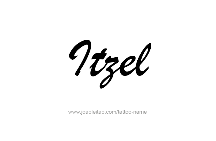 Tattoo Design Name Itzel   