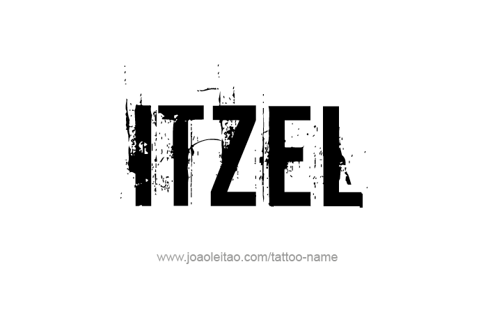 Tattoo Design Name Itzel   