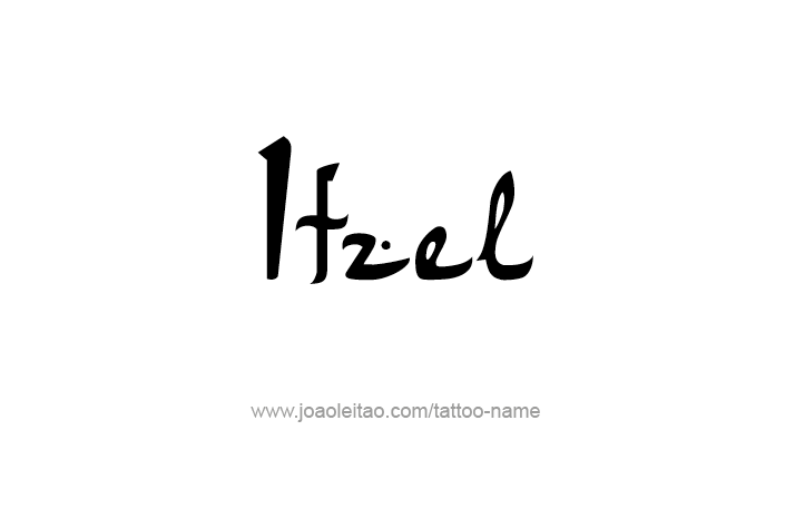 Tattoo Design Name Itzel   