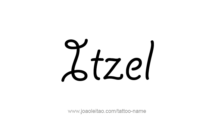 Tattoo Design Name Itzel   