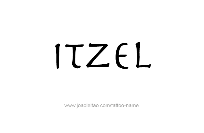 Tattoo Design Name Itzel   