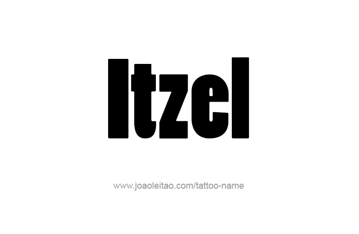 Tattoo Design Name Itzel   