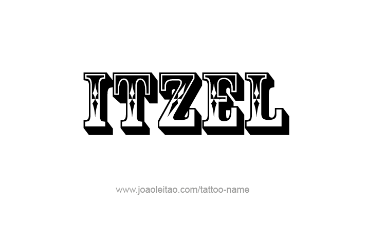 Tattoo Design Name Itzel   