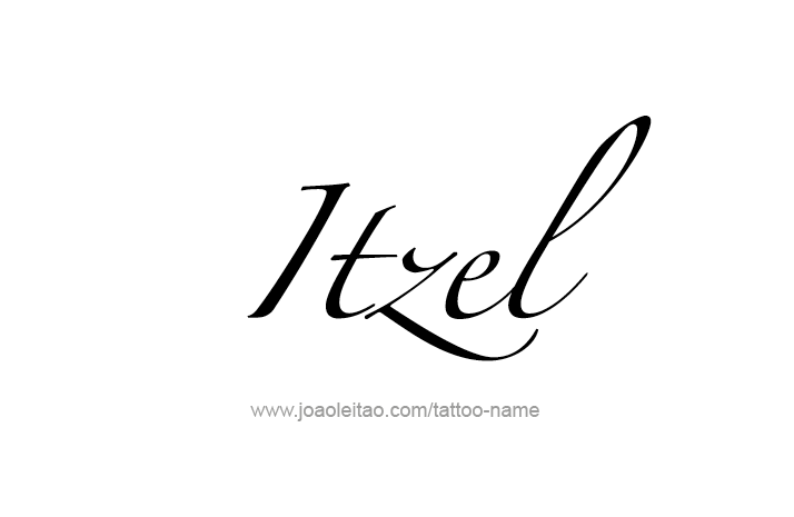 Tattoo Design Name Itzel   