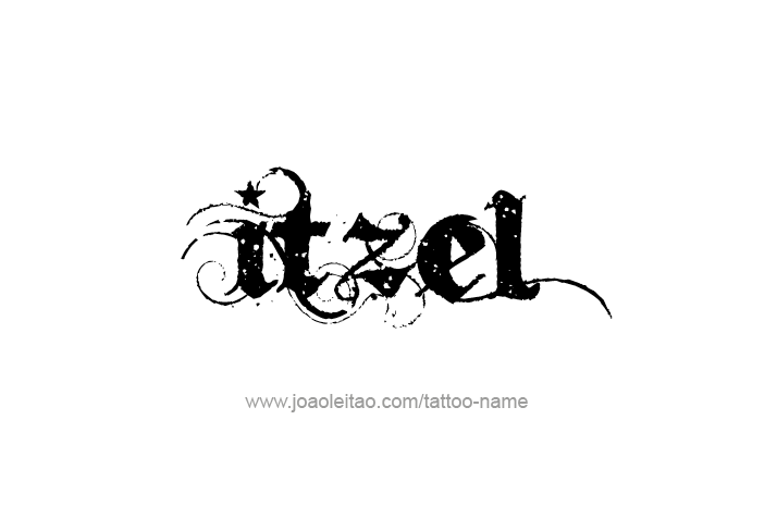 Tattoo Design Name Itzel   