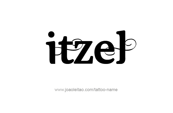 Tattoo Design Name Itzel   