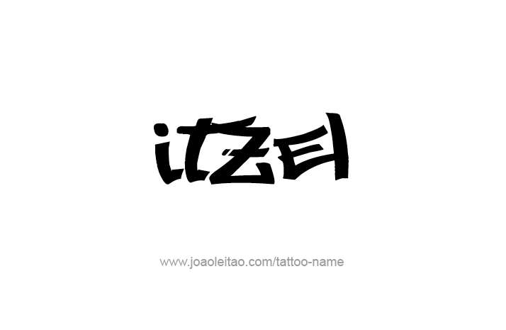 Tattoo Design Name Itzel   