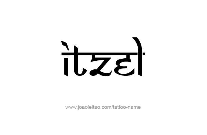 Tattoo Design Name Itzel   