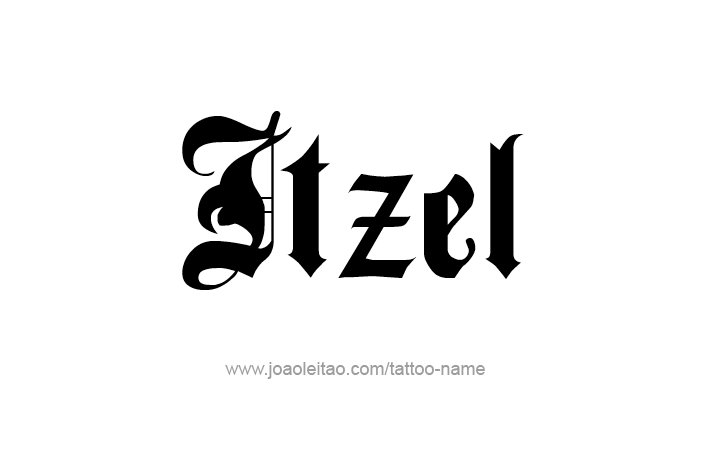 Tattoo Design Name Itzel   