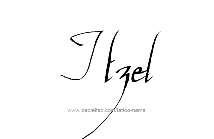 Tattoo Design Name Itzel   