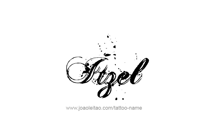 Tattoo Design Name Itzel   