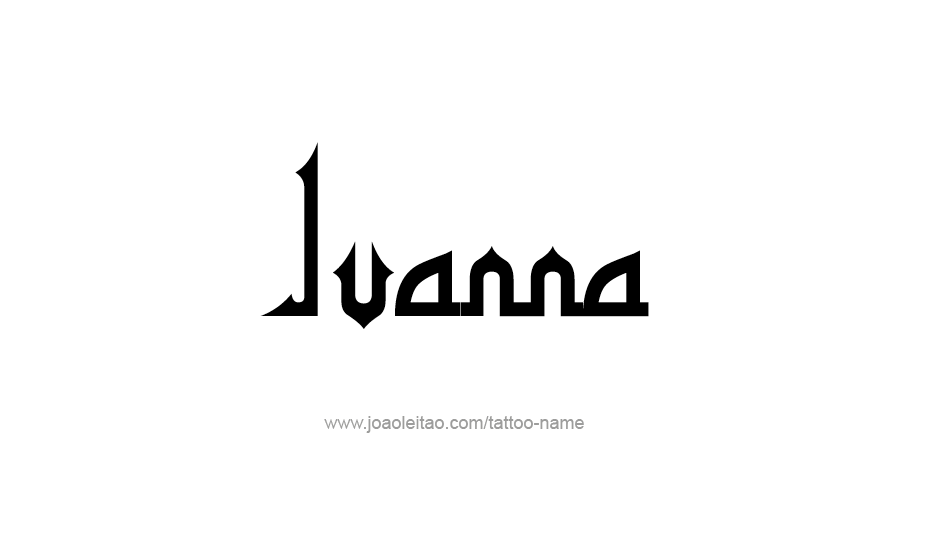 Tattoo Design Name Ivanna   