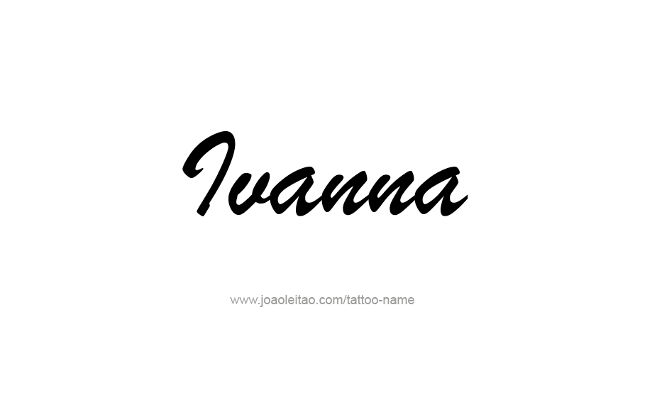 Tattoo Design Name Ivanna   