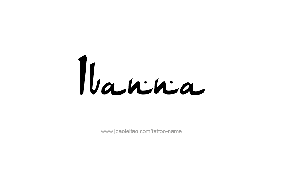 Tattoo Design Name Ivanna   