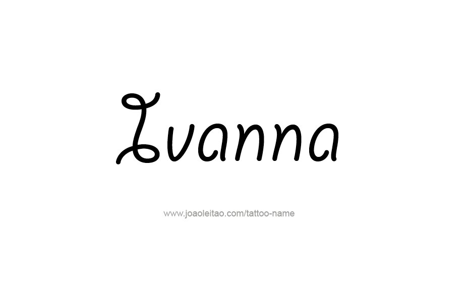 Tattoo Design Name Ivanna   