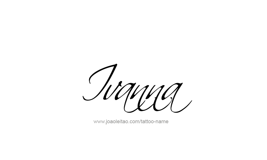 Tattoo Design Name Ivanna   