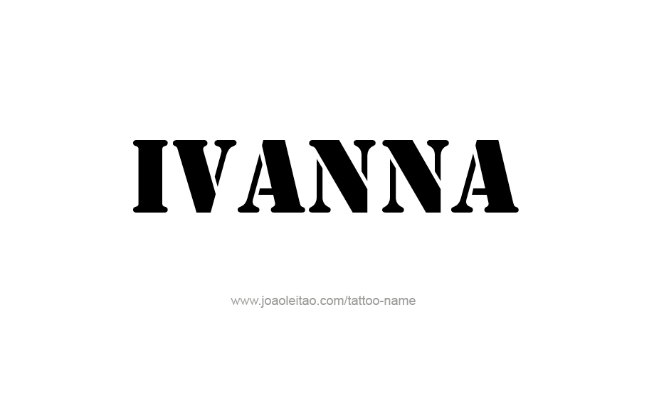 Tattoo Design Name Ivanna   