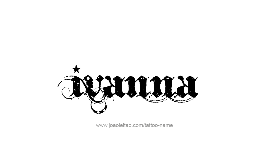 Tattoo Design Name Ivanna   