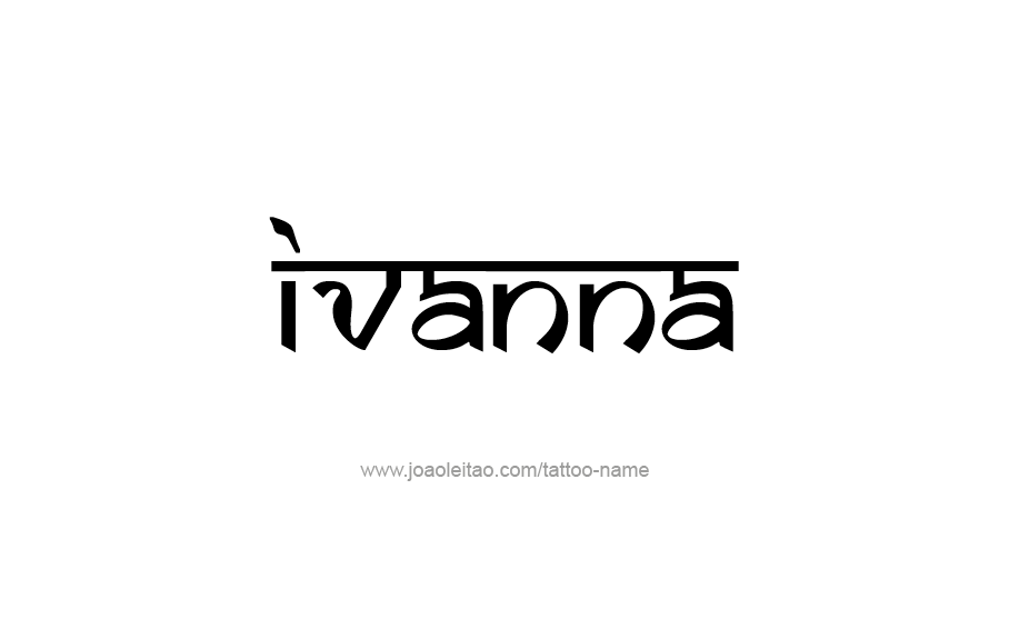 Tattoo Design Name Ivanna   