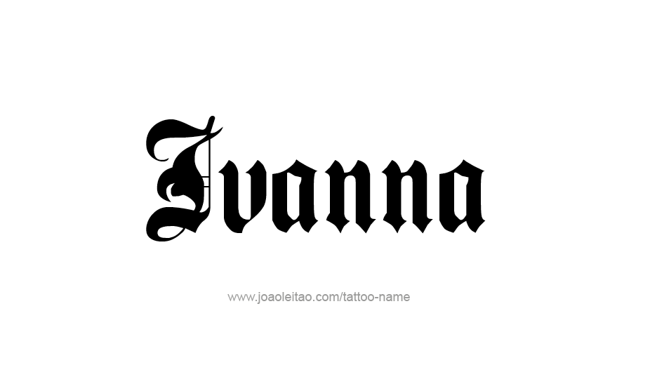 Tattoo Design Name Ivanna   