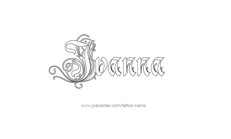 Tattoo Design Name Ivanna   