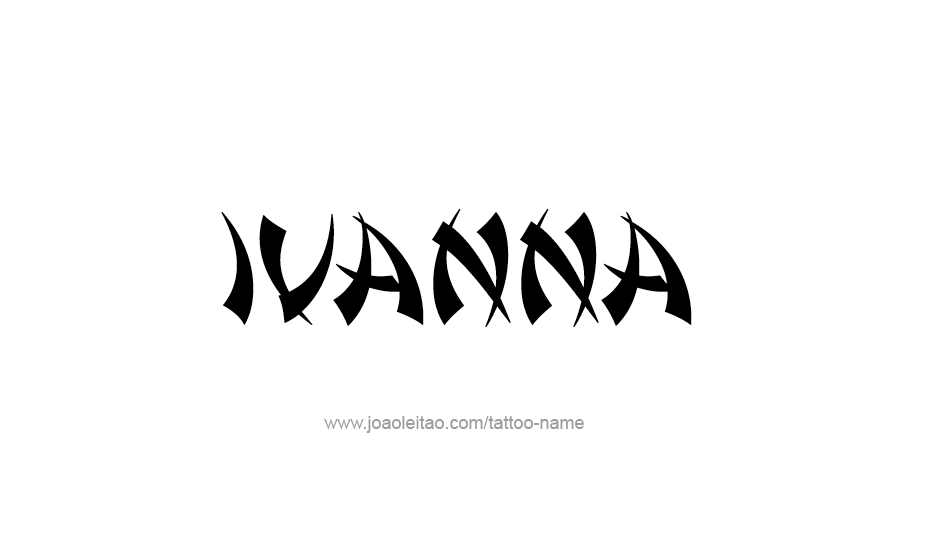 Tattoo Design Name Ivanna   