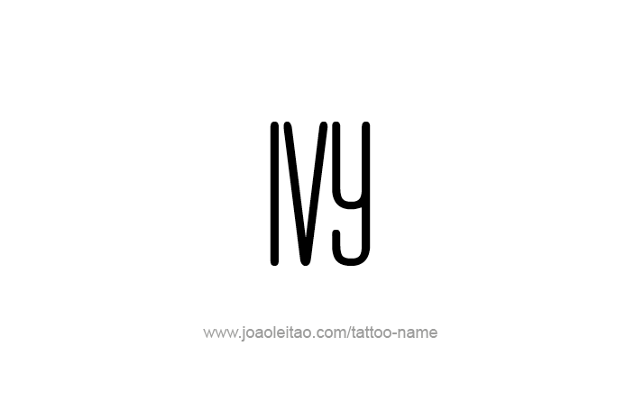 Tattoo Design Name Ivy   