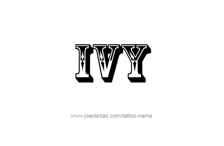 Tattoo Design Name Ivy   