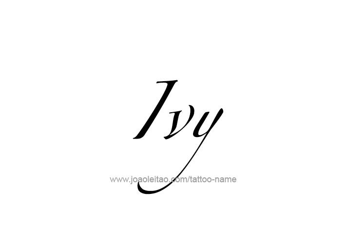 Tattoo Design Name Ivy   