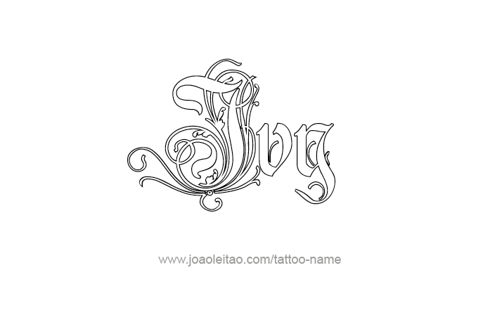 Tattoo Design Name Ivy   