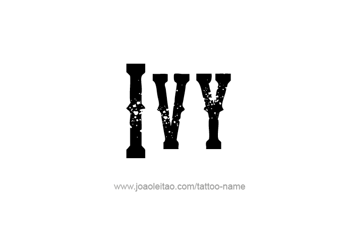 Tattoo Design Name Ivy   