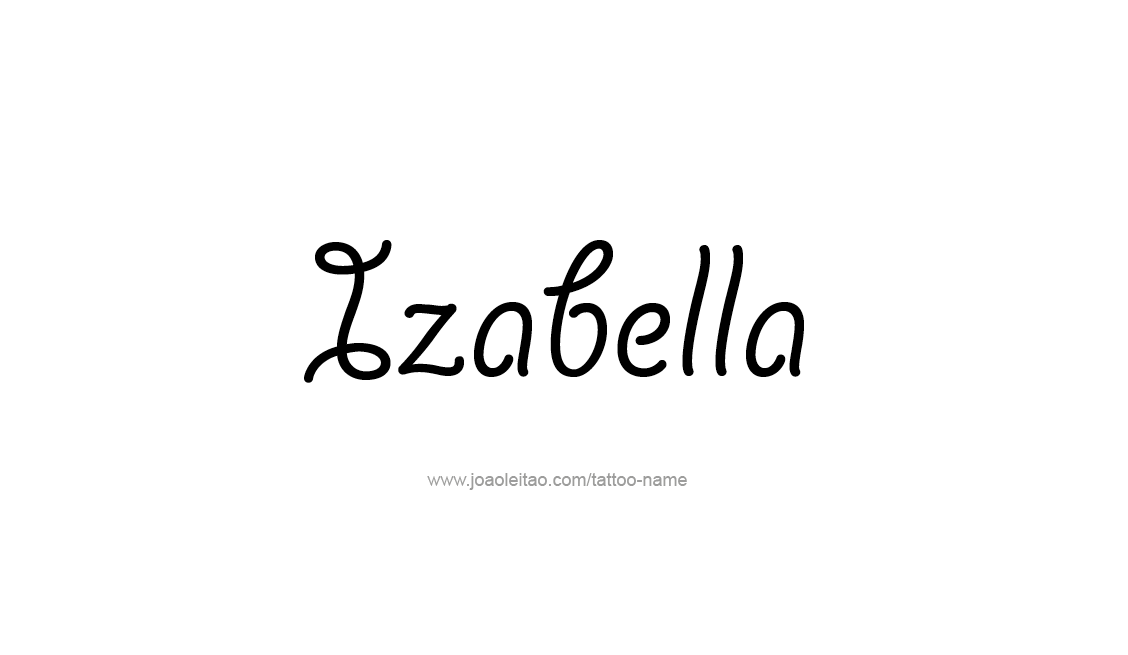 Tattoo Design Name Izabella   