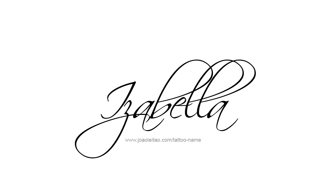 Tattoo Design Name Izabella   