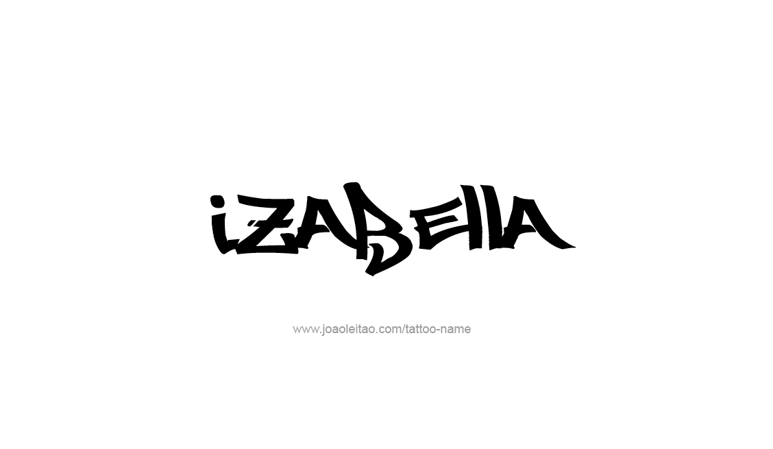 Tattoo Design Name Izabella   