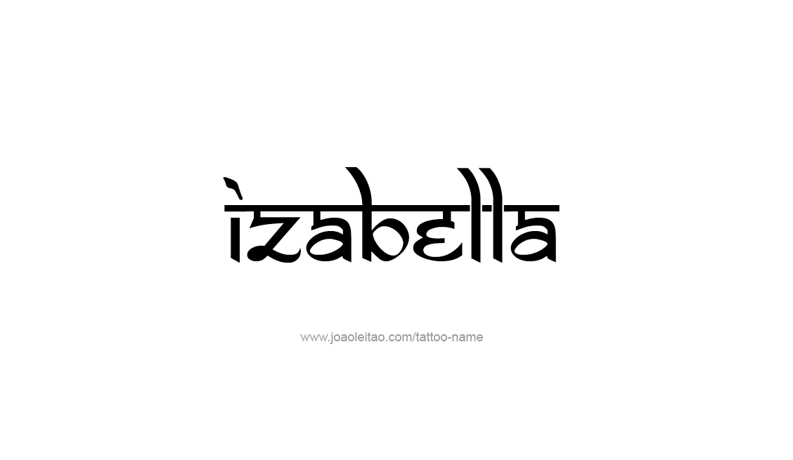 Tattoo Design Name Izabella   