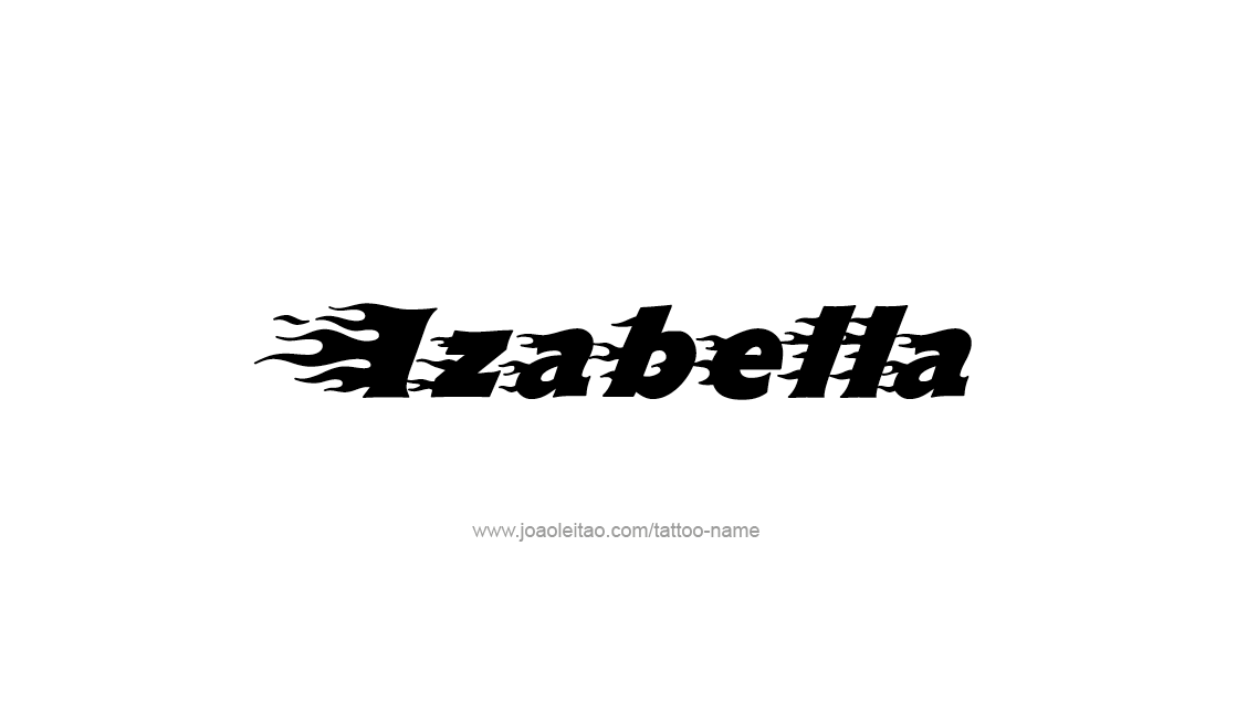 Tattoo Design Name Izabella   