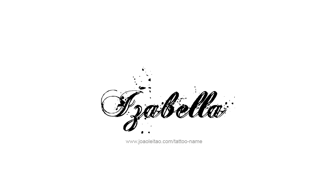 Tattoo Design Name Izabella   