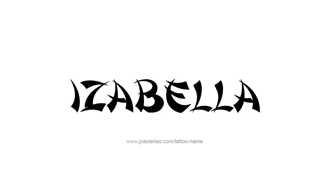 Tattoo Design Name Izabella   