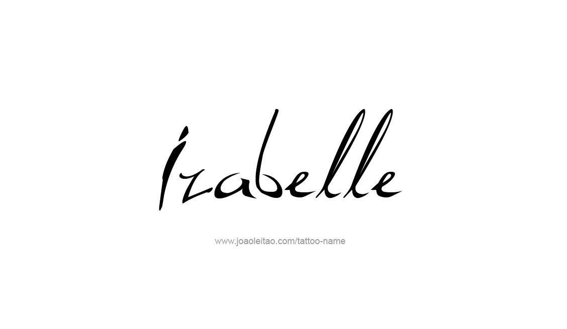 Tattoo Design Name Izabelle   