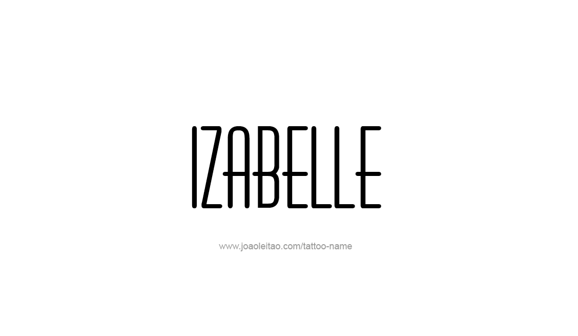 Tattoo Design Name Izabelle   