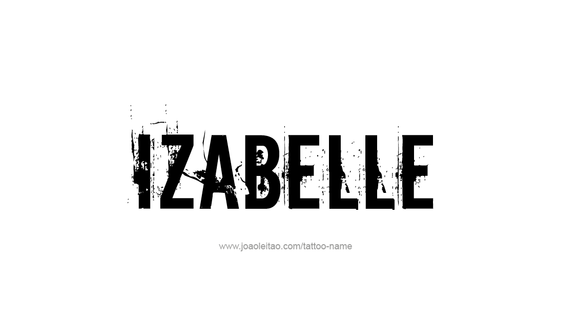 Tattoo Design Name Izabelle   