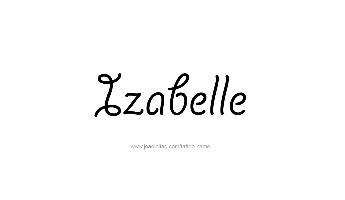 Tattoo Design Name Izabelle   