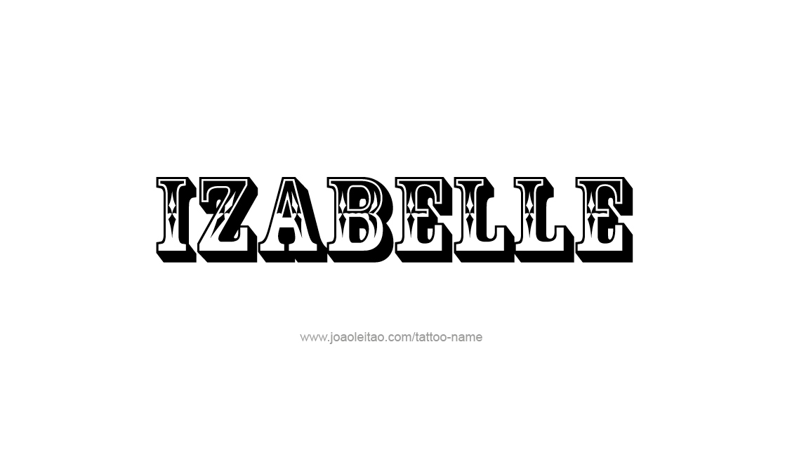 Tattoo Design Name Izabelle   