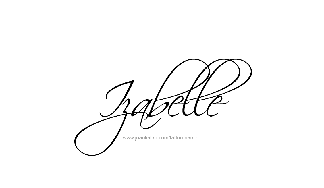 Tattoo Design Name Izabelle   